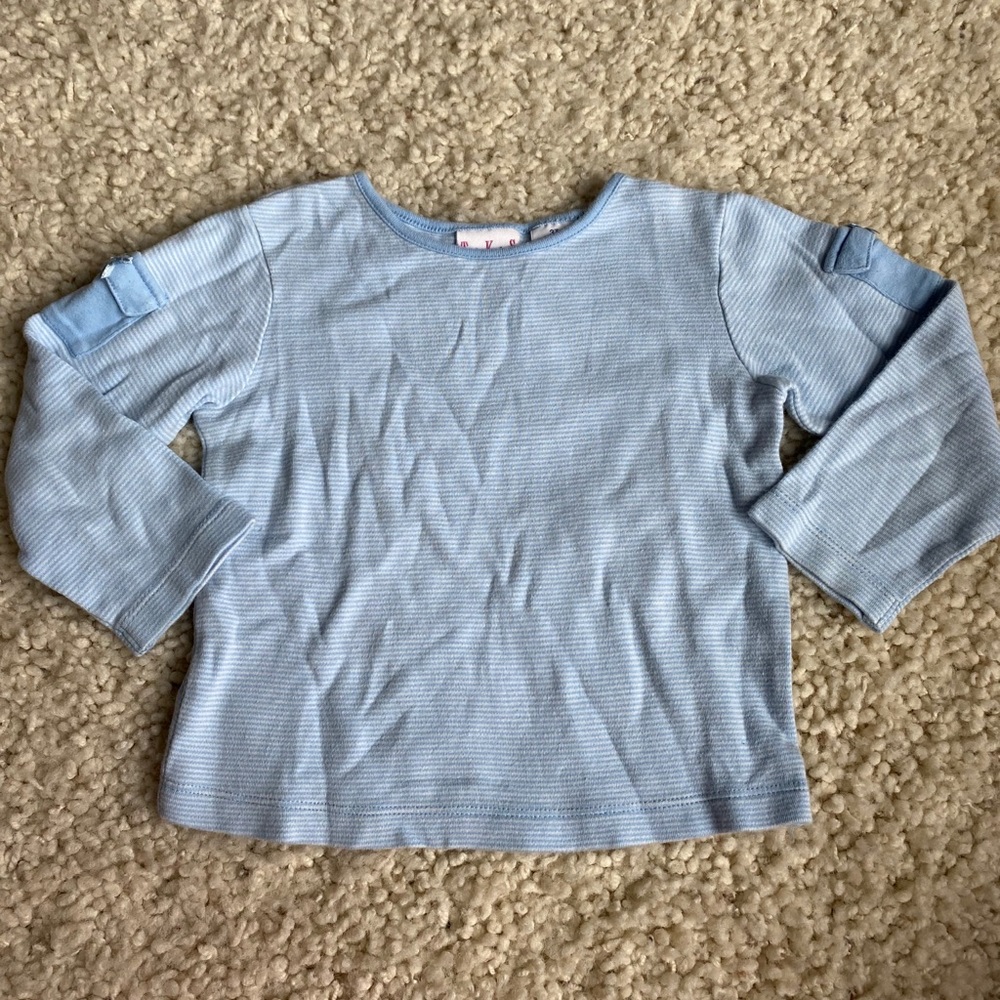TKS Basics Girls Blue Long Sleeve Shirt
